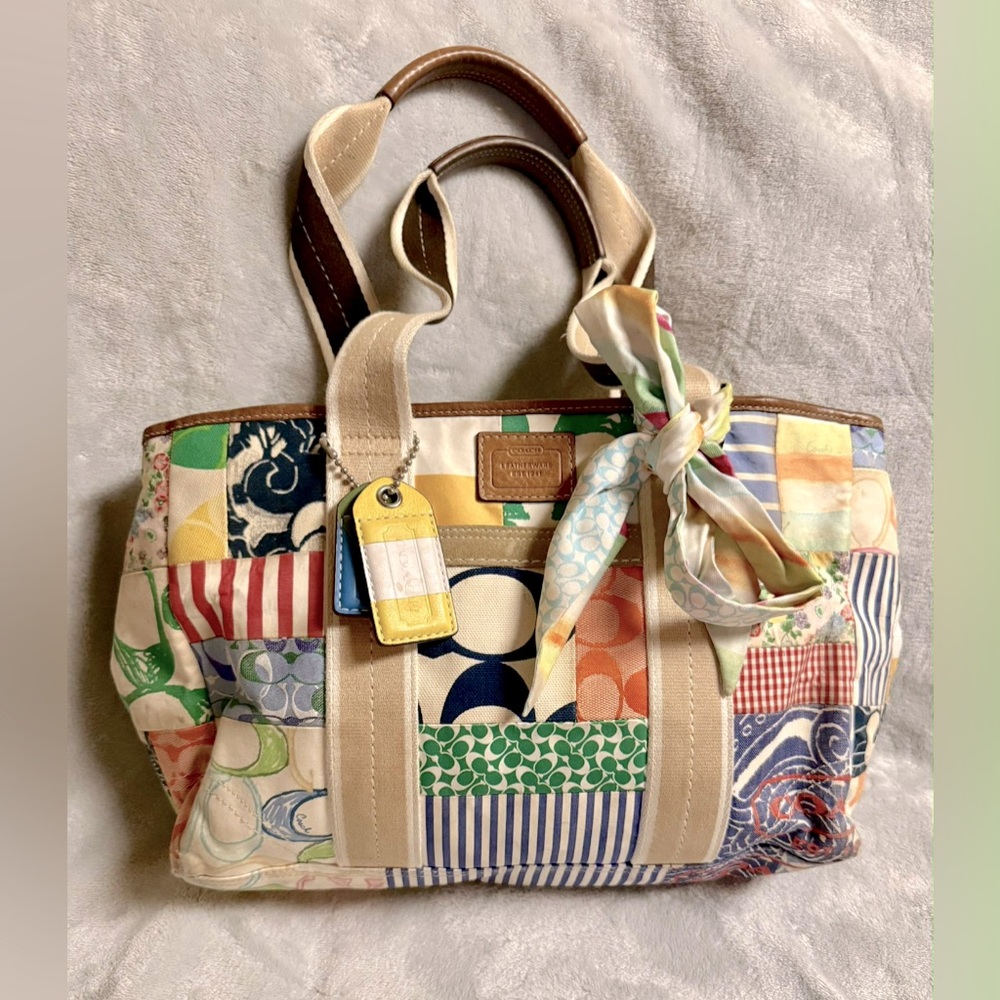 Coach Patchwork Tote Bag - image 1